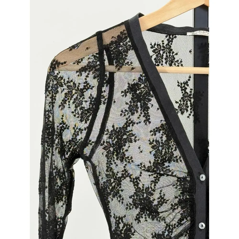 Free People Intimately Free Lace Black S Bodysuit Whimsigoth VictorianGoth